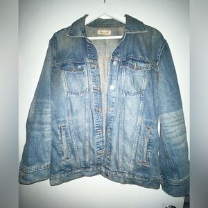 Madewell denim jean jacket size S small 100% cotton soft denim style G5117 nice!
